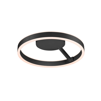 ONE, Wand- und Deckenaufbauleuchte, rund, 2700/3000 K, 14 W, DALI, Touch, 130°, schwarz