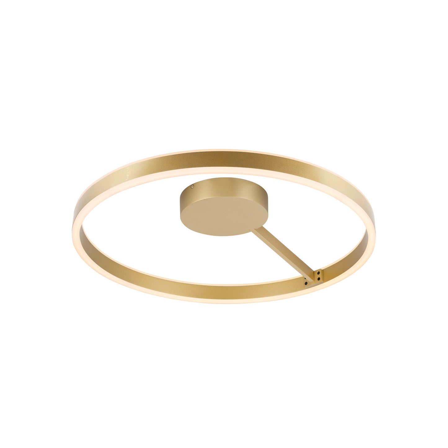 ONE, Wand- und Deckenaufbauleuchte, rund, 2700/3000 K, 23 W, DALI, Touch, 130°, messing