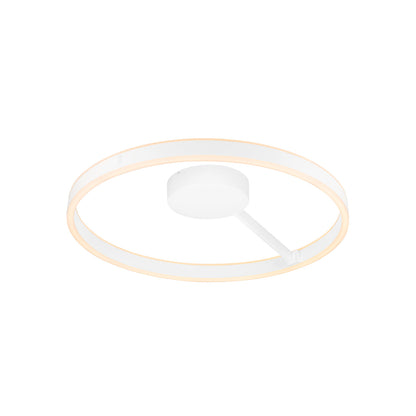 ONE, Wand- und Deckenaufbauleuchte, rund, 2700/3000 K, 23 W, DALI, Touch, 130°, weiß