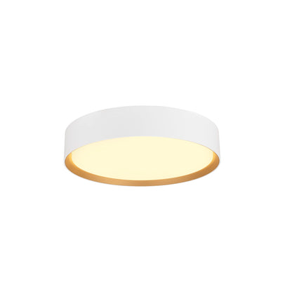 DECONA 30, Wand- und Deckenaufbauleuchte, rund, 2700/3000 K, 18 W, PHASE, weiß / gold