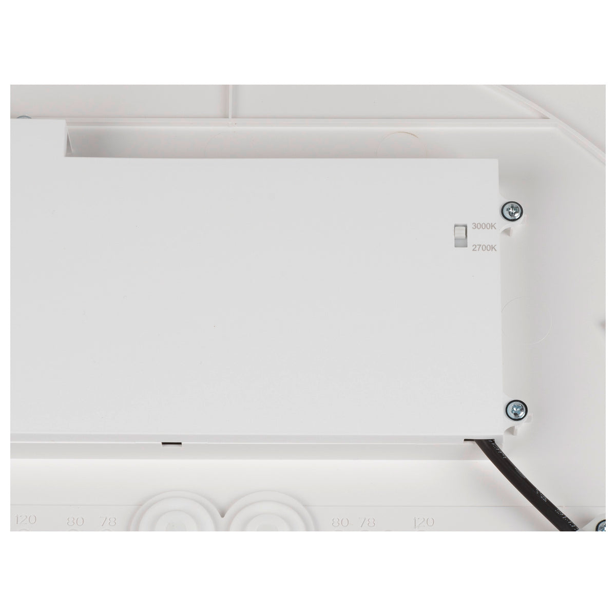 DECONA 42, Wand- und Deckenaufbauleuchte, rund, 2700/3000 K, 23 W, PHASE, weiß / gold