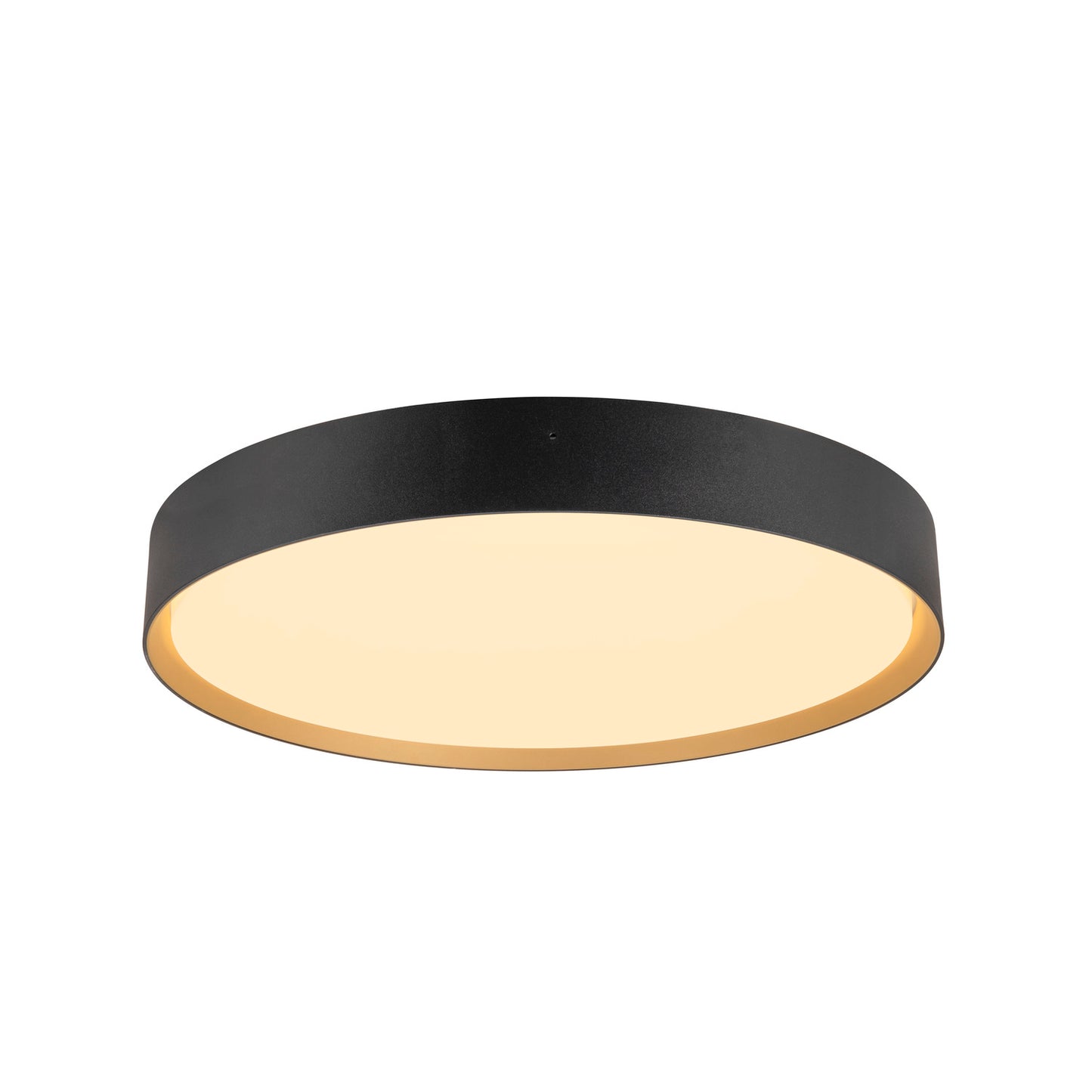 DECONA 42, Wand- und Deckenaufbauleuchte, rund, 2700/3000 K, 23 W, PHASE, schwarz / gold