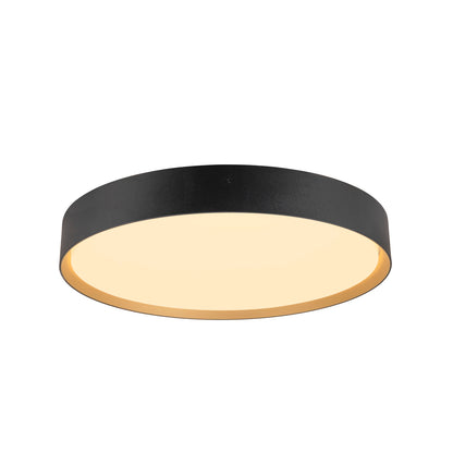 DECONA 42, Wand- und Deckenaufbauleuchte, rund, 2700/3000 K, 23 W, PHASE, schwarz / gold
