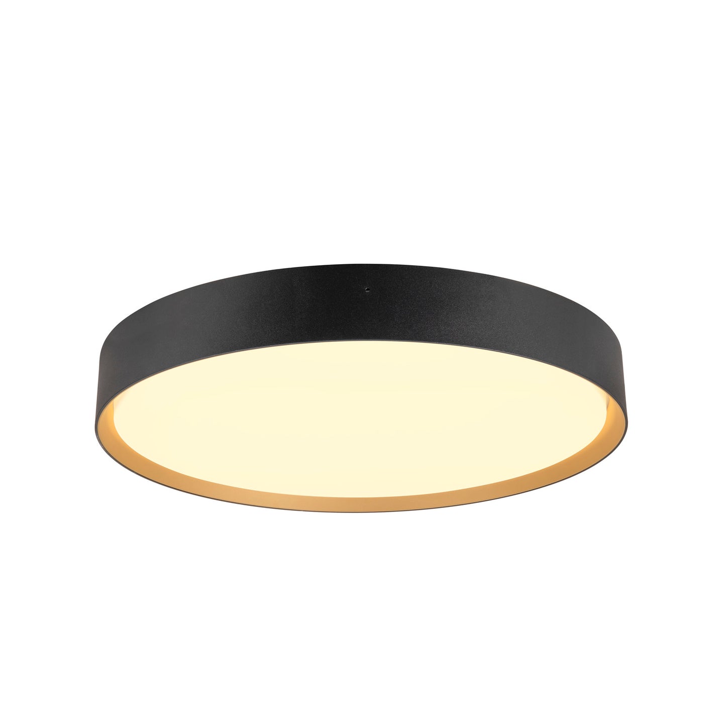 DECONA 42, Wand- und Deckenaufbauleuchte, rund, 2700/3000 K, 23 W, PHASE, schwarz / gold