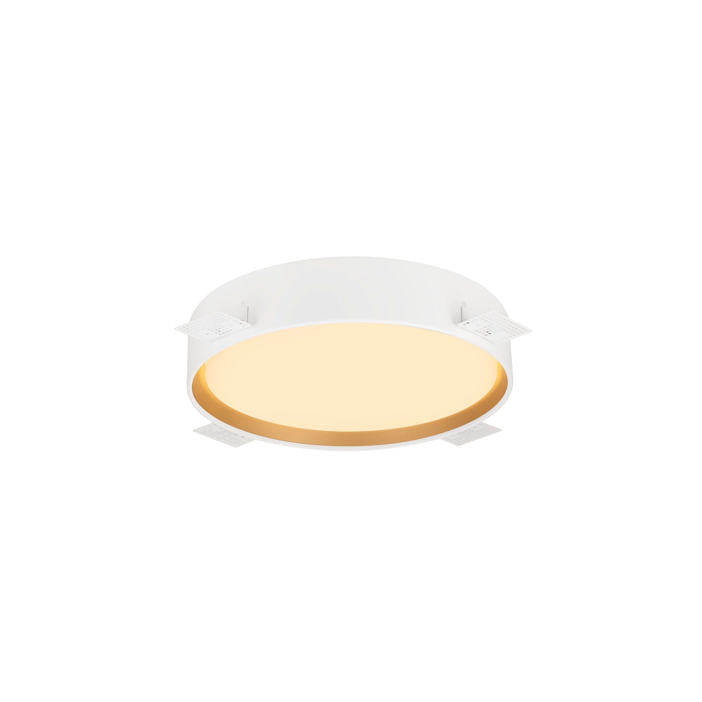 DECONA 30, Wand- und Deckenaufbauleuchte, rund, 2700/3000 K, 18 W, PHASE, weiß / gold