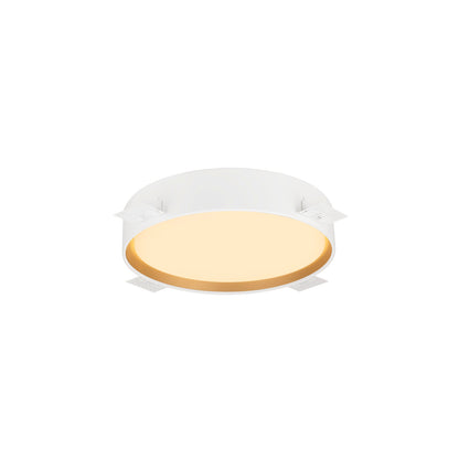 DECONA 30, Wand- und Deckenaufbauleuchte, rund, 2700/3000 K, 18 W, PHASE, weiß / gold