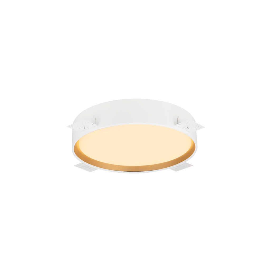 DECONA 30, Wand- und Deckenaufbauleuchte, rund, 2700/3000 K, 18 W, PHASE, schwarz / gold