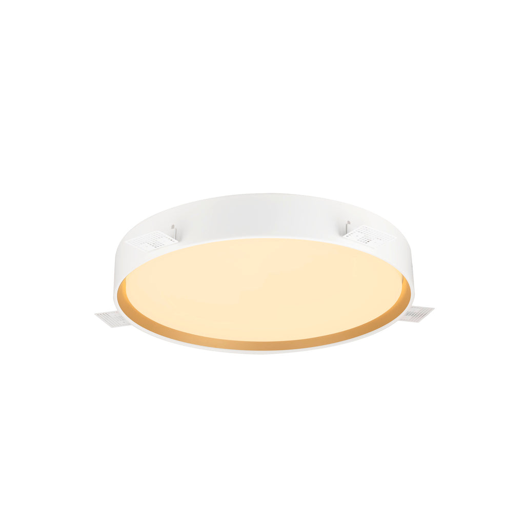 DECONA 42, Wand- und Deckenaufbauleuchte, rund, 2700/3000 K, 23 W, PHASE, weiß / gold