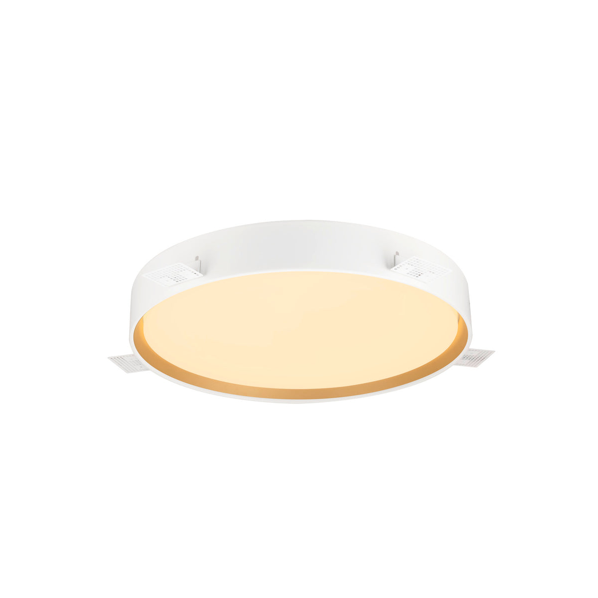 DECONA 42, Wand- und Deckenaufbauleuchte, rund, 2700/3000 K, 23 W, PHASE, weiß / gold