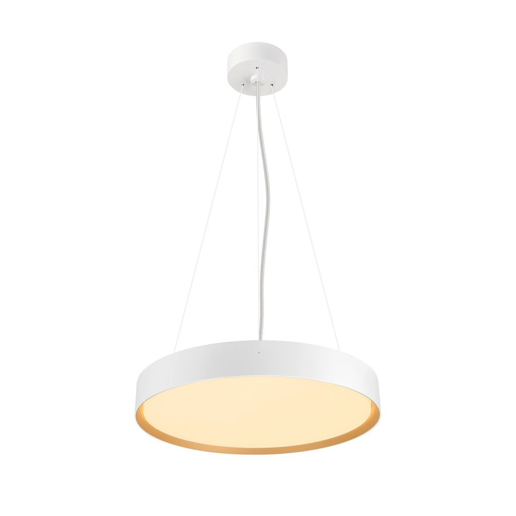 DECONA 42, Wand- und Deckenaufbauleuchte, rund, 2700/3000 K, 23 W, PHASE, weiß / gold