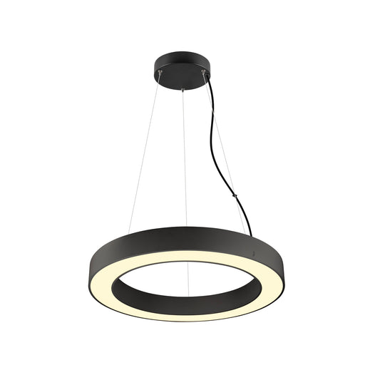 MEDO® RING 60, Pendelleuchte, Pendellänge 300 cm, 3000/4000 K, 110°, DALI, Touch, schwarz