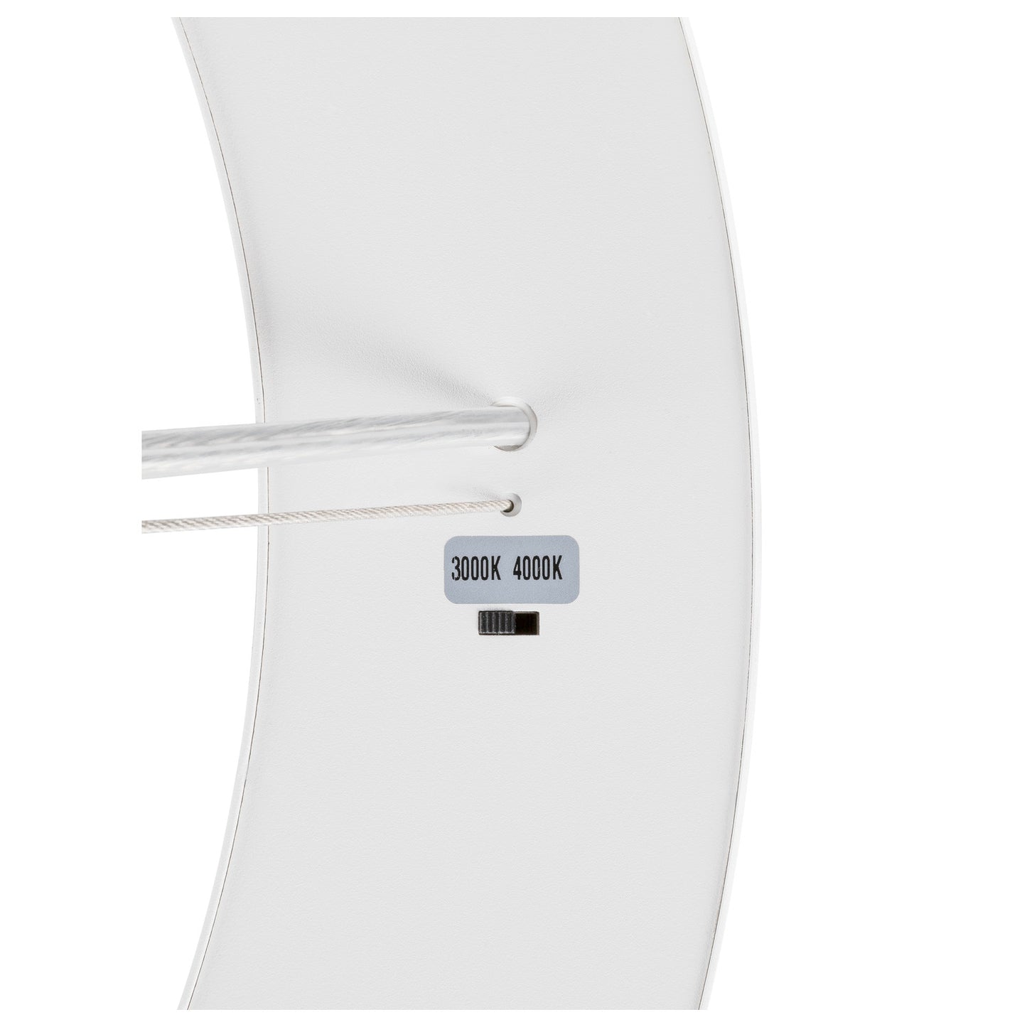 MEDO® RING 60, Pendelleuchte, Pendellänge 300 cm, 3000/4000 K, 110°, DALI, Touch, weiß
