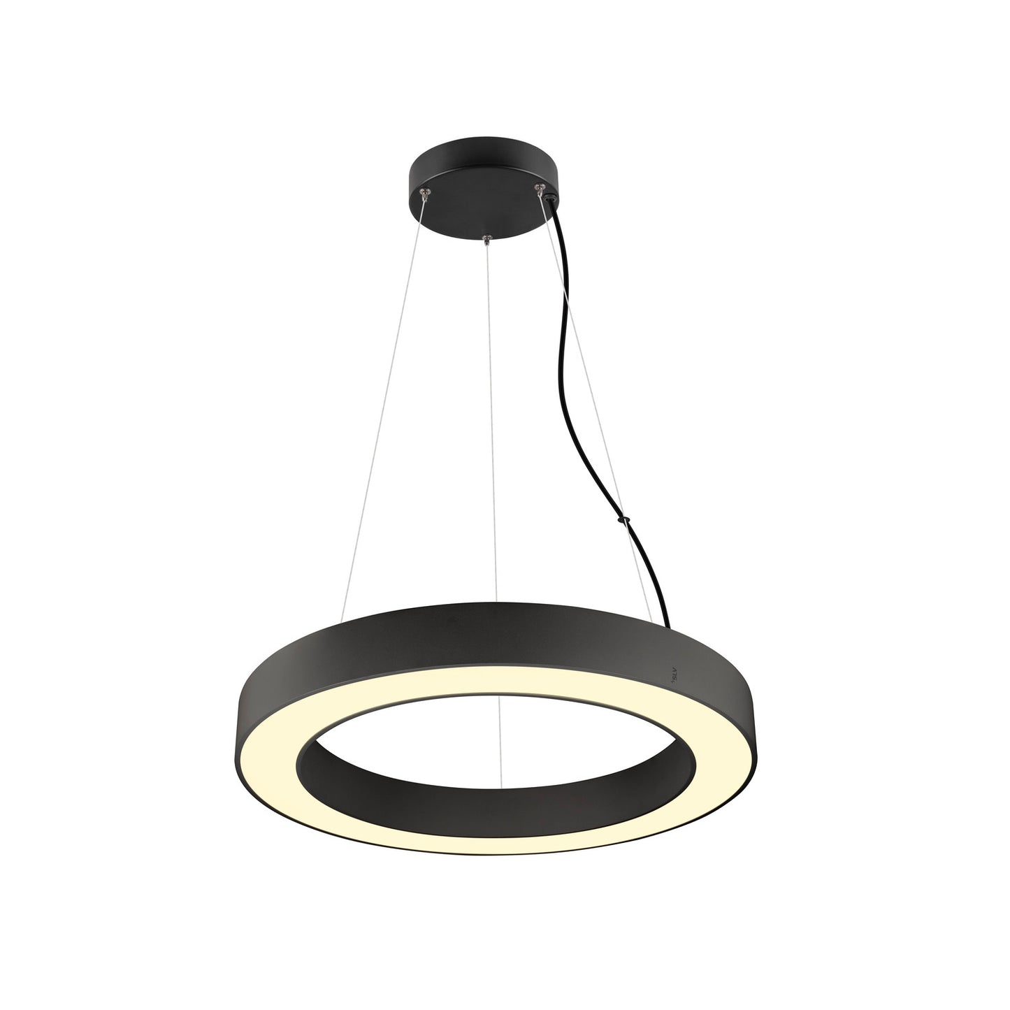 MEDO® RING 60, Pendelleuchte, Pendellänge 300 cm, 3000/4000 K, 110°, PHASE, schwarz