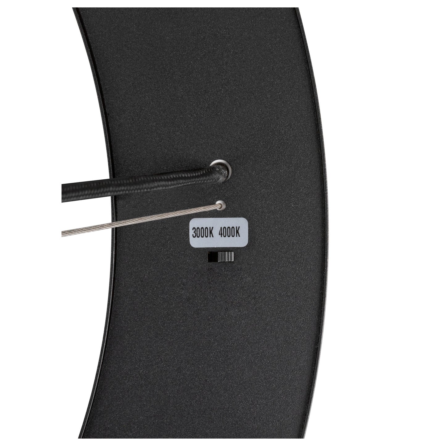 MEDO® RING 60, Pendelleuchte, Pendellänge 300 cm, 3000/4000 K, 110°, PHASE, schwarz
