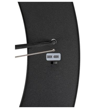 MEDO® RING 60, Pendelleuchte, Pendellänge 300 cm, 3000/4000 K, 110°, PHASE, schwarz