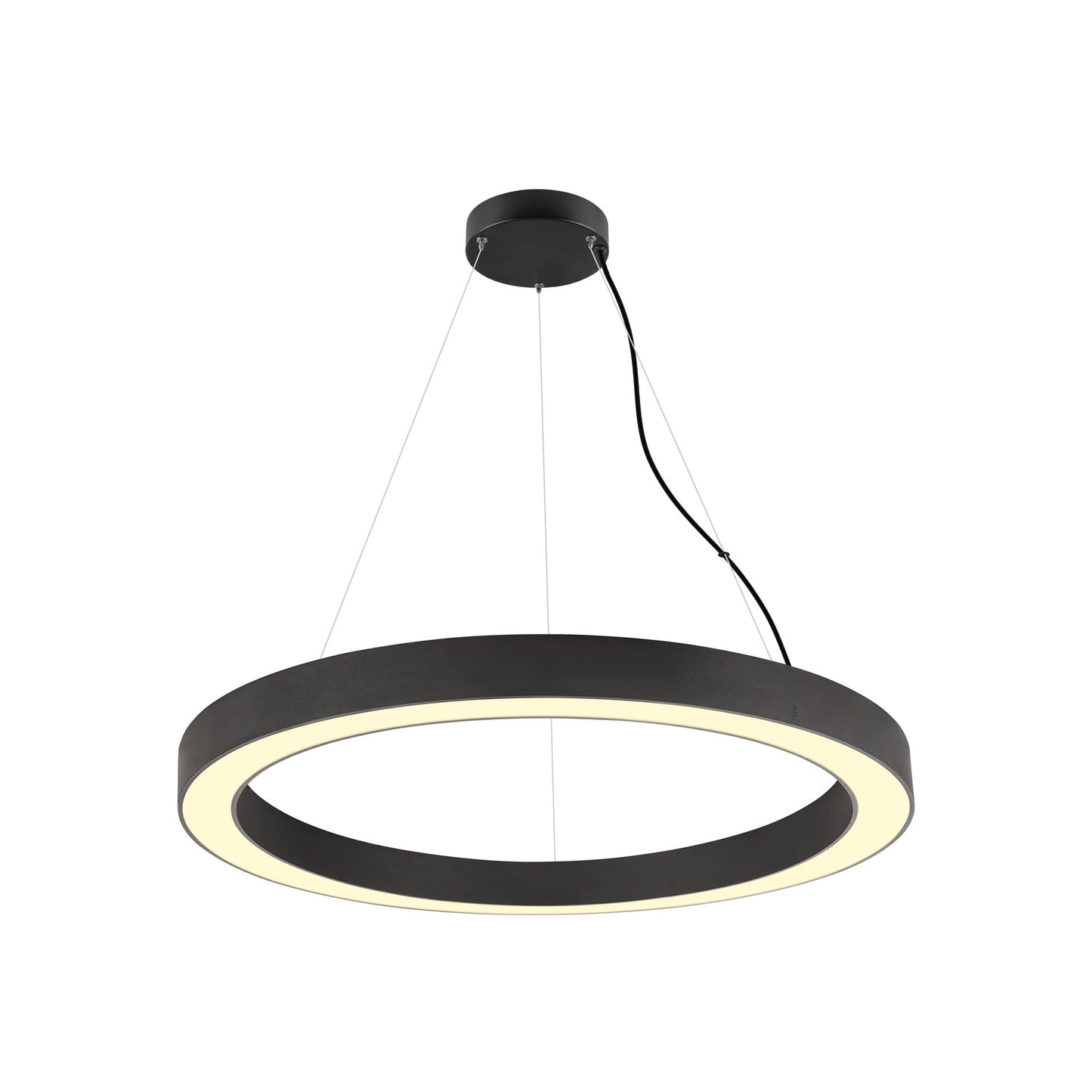 MEDO® RING 90, Pendelleuchte, Pendellänge 300 cm, 3000/4000 K, 110°, DALI, Touch, schwarz