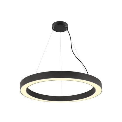 MEDO® RING 90, Pendelleuchte, Pendellänge 300 cm, 3000/4000 K, 110°, DALI, Touch, schwarz