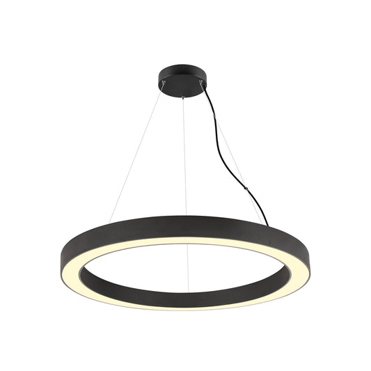 MEDO® RING 90, Pendelleuchte, Pendellänge 300 cm, 3000/4000 K, 110°, DALI, Touch, schwarz