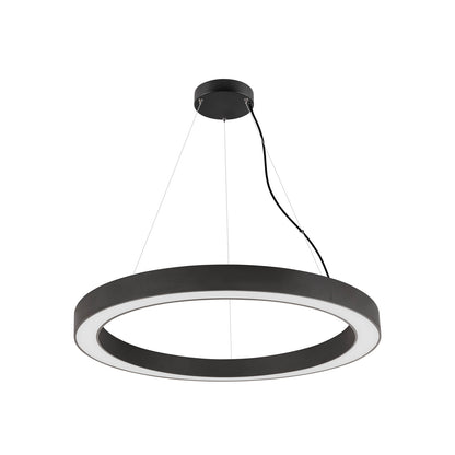MEDO® RING 90, Pendelleuchte, Pendellänge 300 cm, 3000/4000 K, 110°, DALI, Touch, schwarz