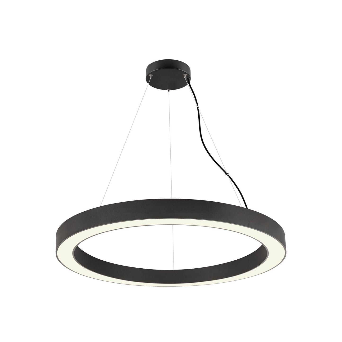MEDO® RING 90, Pendelleuchte, Pendellänge 300 cm, 3000/4000 K, 110°, DALI, Touch, schwarz