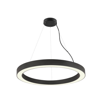 MEDO® RING 90, Pendelleuchte, Pendellänge 300 cm, 3000/4000 K, 110°, DALI, Touch, schwarz