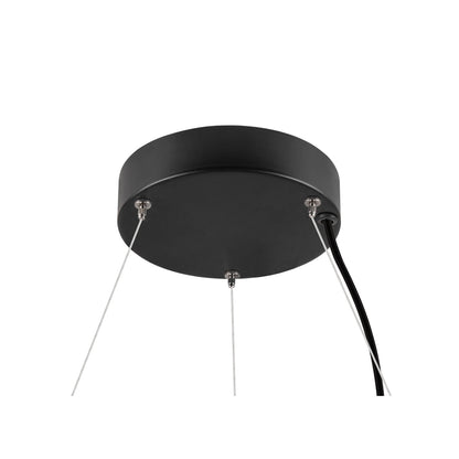 MEDO® RING 90, Pendelleuchte, Pendellänge 300 cm, 3000/4000 K, 110°, DALI, Touch, schwarz