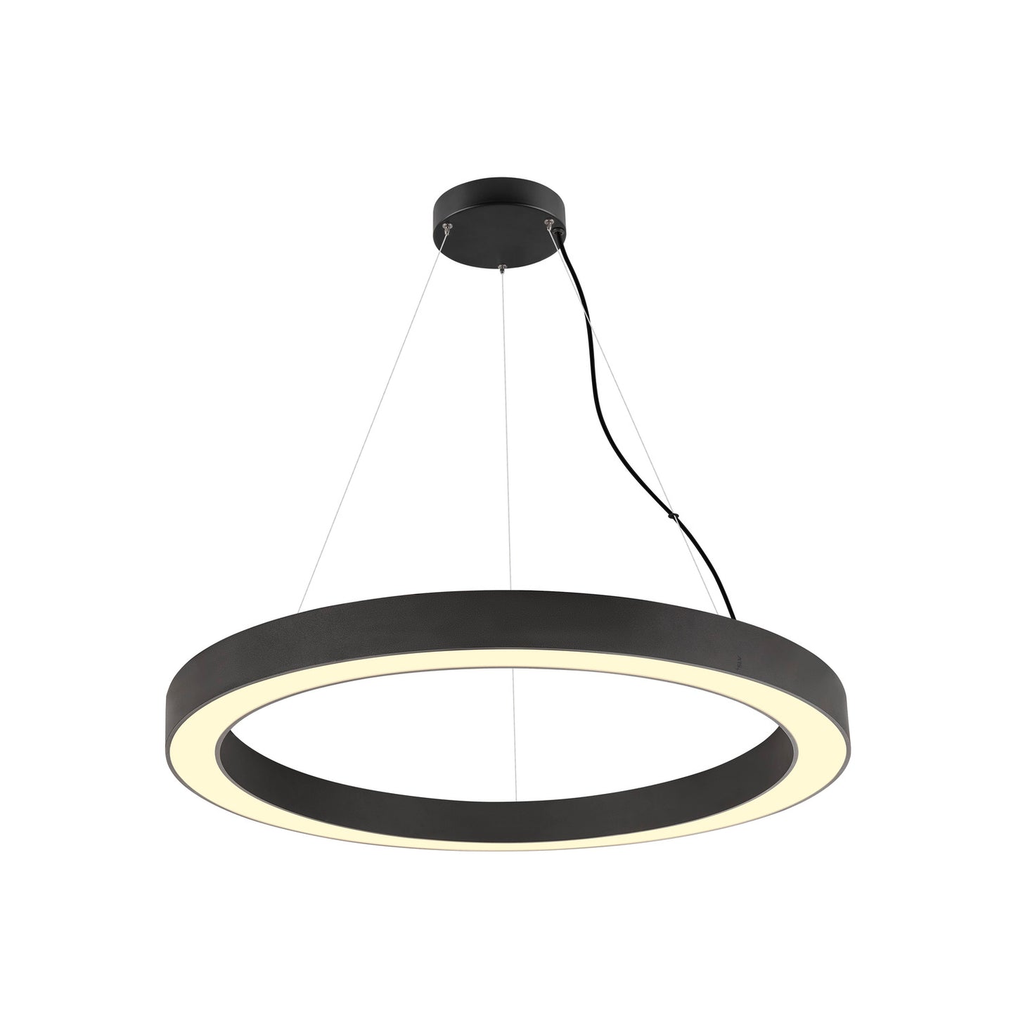 MEDO® RING 90, Pendelleuchte, Pendellänge 300 cm, 3000/4000 K, 110°, PHASE, schwarz