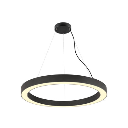 MEDO® RING 90, Pendelleuchte, Pendellänge 300 cm, 3000/4000 K, 110°, PHASE, schwarz