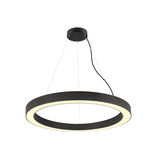 MEDO® RING 90, Pendelleuchte, Pendellänge 300 cm, 3000/4000 K, 110°, PHASE, schwarz