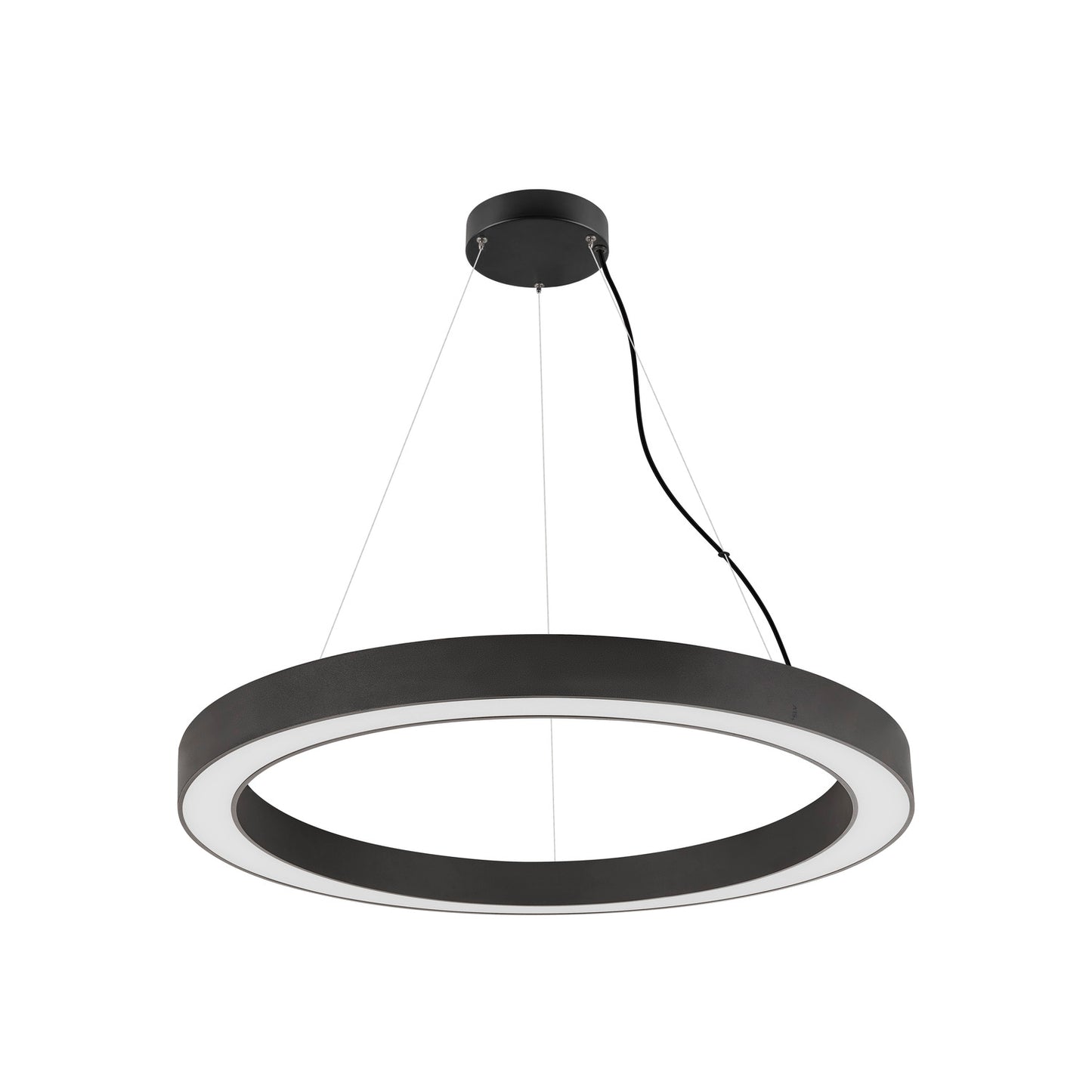 MEDO® RING 90, Pendelleuchte, Pendellänge 300 cm, 3000/4000 K, 110°, PHASE, schwarz