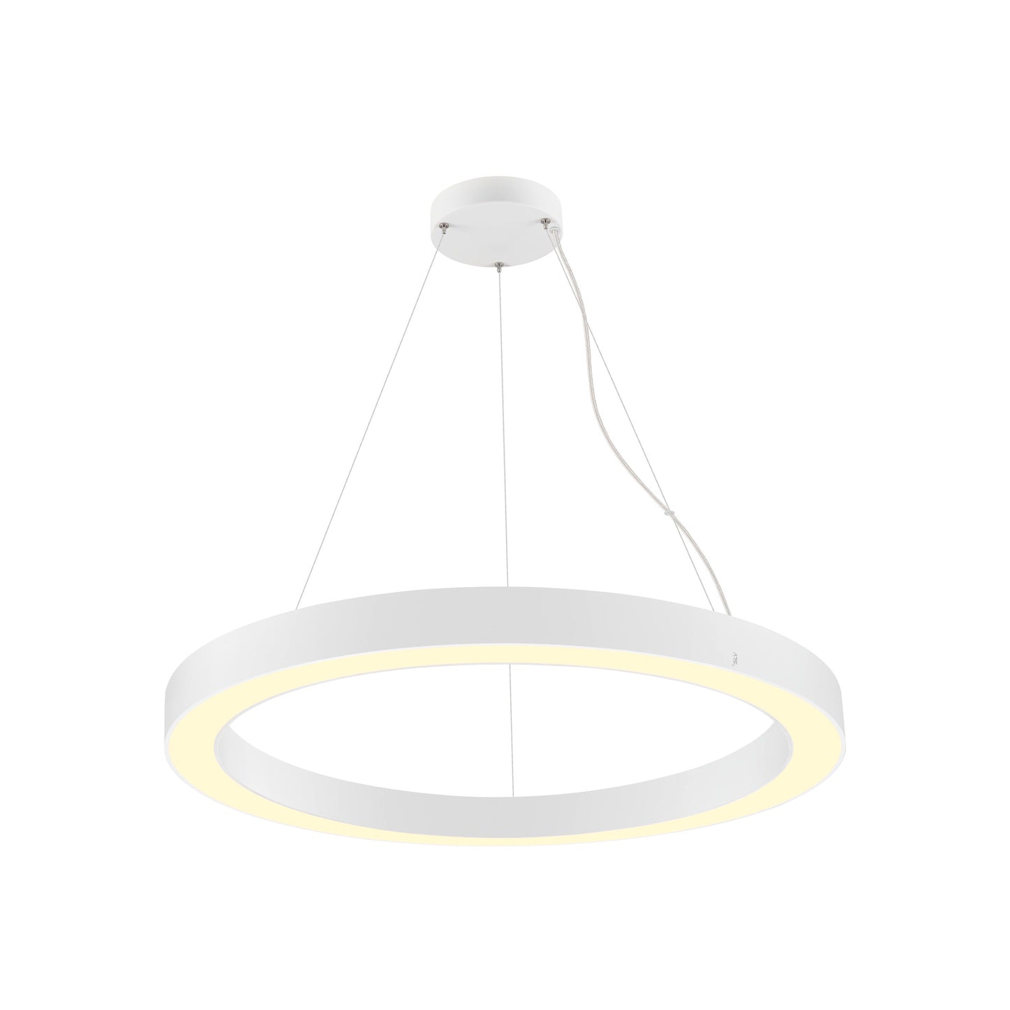 MEDO® RING 90, Pendelleuchte, Pendellänge 300 cm, 3000/4000 K, 110°, PHASE, weiß