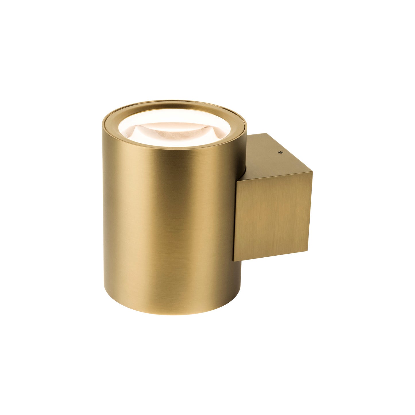 OCULUS, Wandaufbauleuchte, rund, 2000-3000 K, 15 W, Dim-to-Warm, PHASE, 100°, messing