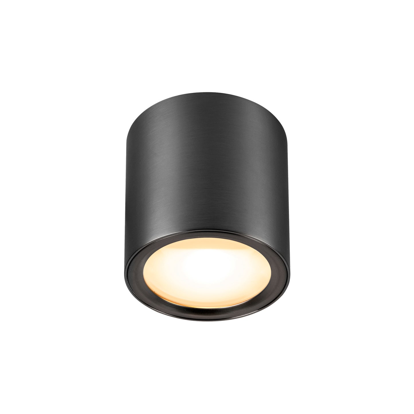 OCULUS, Deckenaufbauleuchte, rund, 2000-3000 K, 11 W, Dim-to-Warm, PHASE, 100°, dunkel bronze