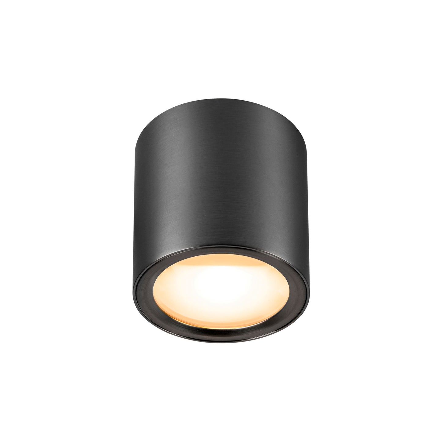 OCULUS, Deckenaufbauleuchte, rund, 2000-3000 K, 11 W, Dim-to-Warm, PHASE, 100°, dunkel bronze