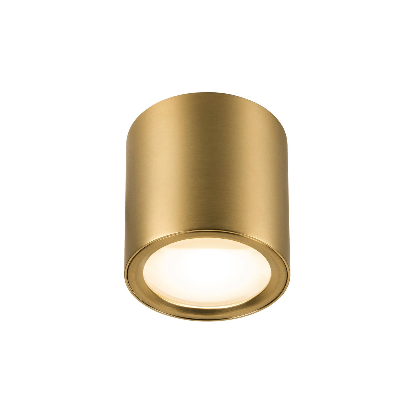OCULUS, Deckenaufbauleuchte, rund, 2000-3000 K, 11 W, Dim-to-Warm, PHASE, 100°, messing