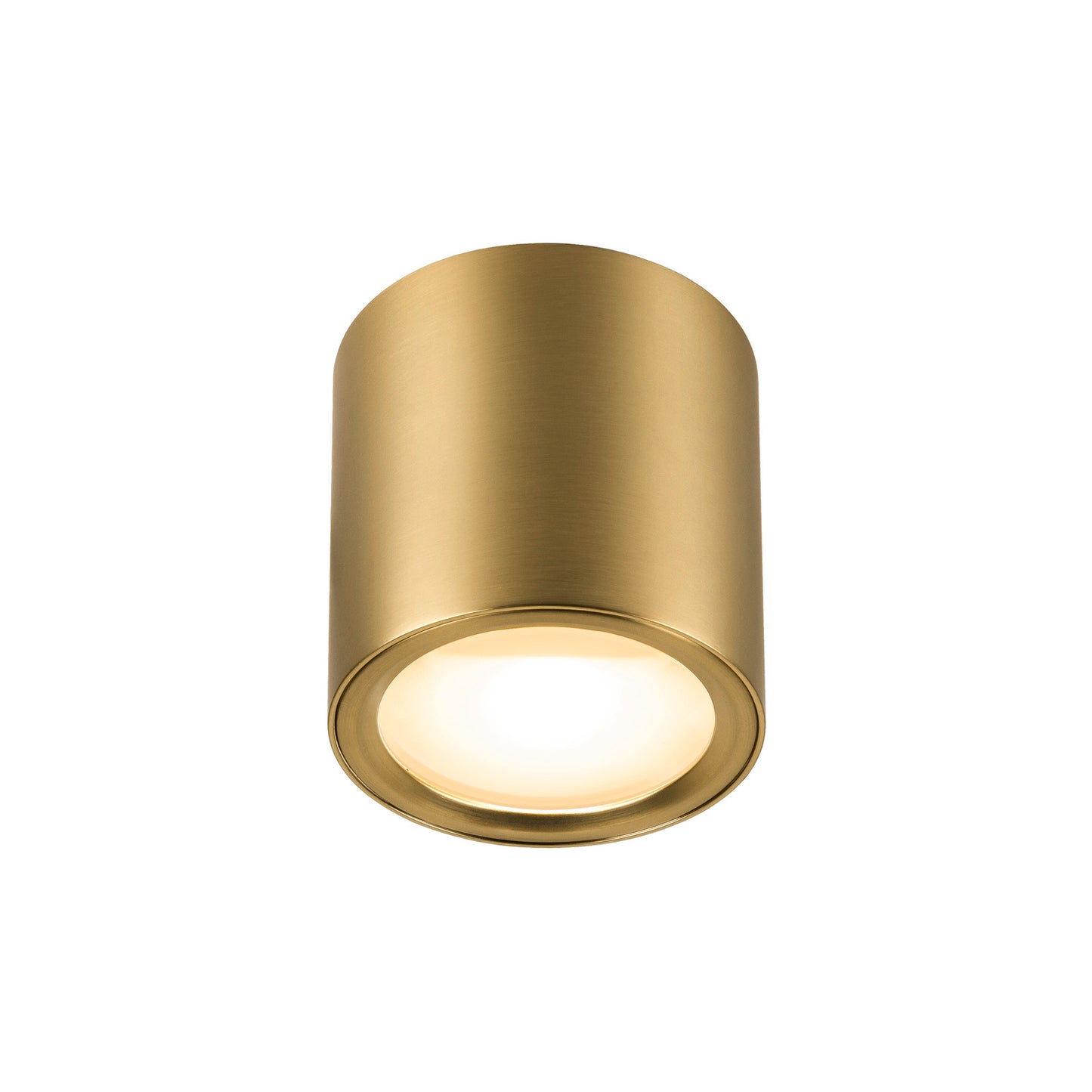 OCULUS, Deckenaufbauleuchte, rund, 2000-3000 K, 11 W, Dim-to-Warm, PHASE, 100°, messing