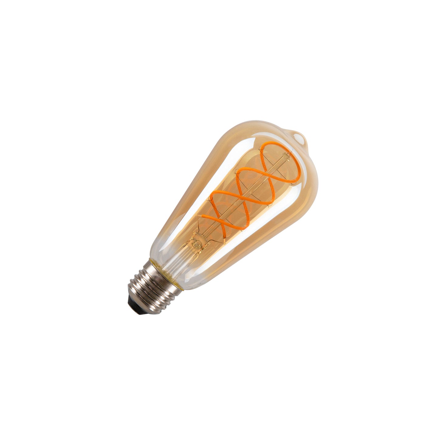 LED ST64, LED-Leuchtmittel, gold, E27, 4 W, 1800 K