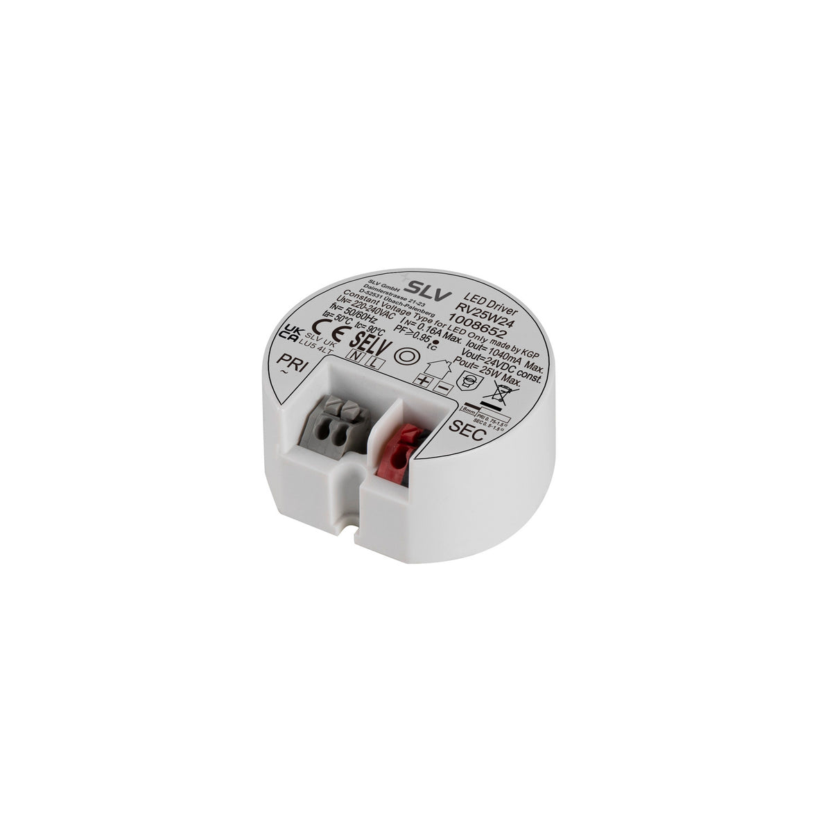 LED Netzteil 24V, 25 W, rund