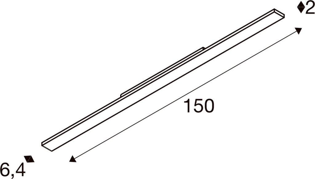 SIGHT EASY, 3~ Spot, rechteckig, 4000 K, 41 W, 25°, weiß