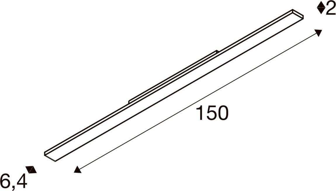 SIGHT EASY, 3~ Spot, rechteckig, 4000 K, 41 W, 25°, weiß
