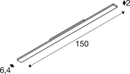 SIGHT EASY, 3~ Spot, rechteckig, 4000 K, 41 W, 25°, weiß
