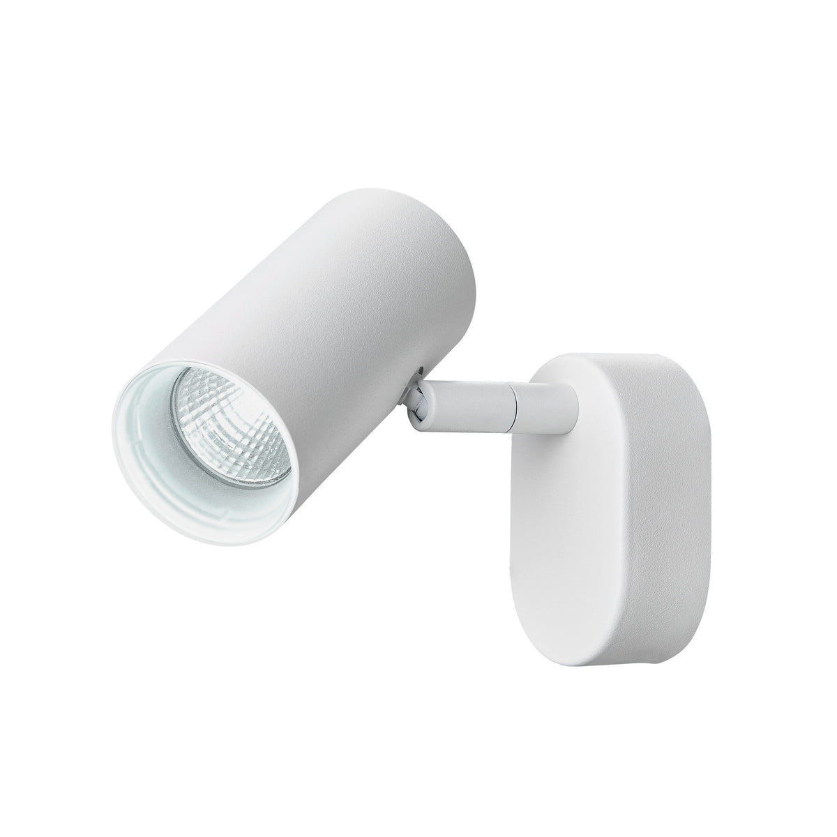 NOBLO®, Wand- und Deckenaufbauleuchte, single, rund, 2000-3000 K, 8 W, Dim-to-Warm, PHASE, 36°, weiß