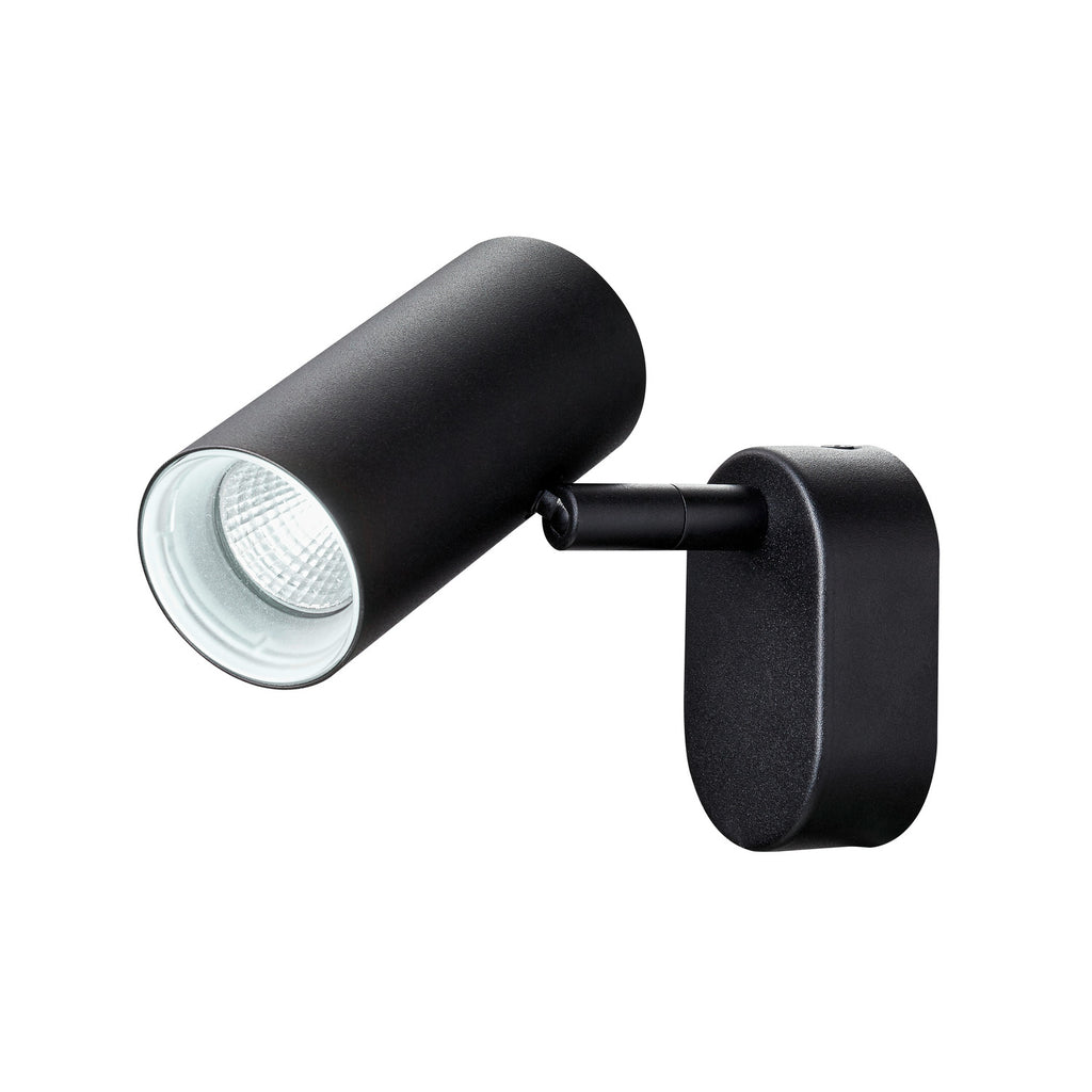 NOBLO®, Wand- und Deckenaufbauleuchte, single, rund, 2000-3000 K, 8 W, Dim-to-Warm, PHASE, 36°, schwarz