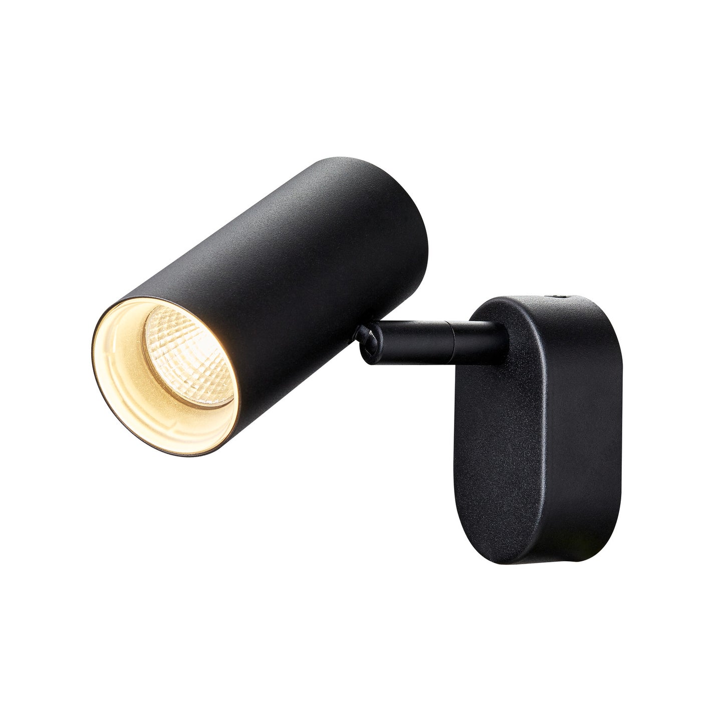 NOBLO®, Wand- und Deckenaufbauleuchte, single, rund, 3000 K, 6 W, PHASE, 32°, schwarz