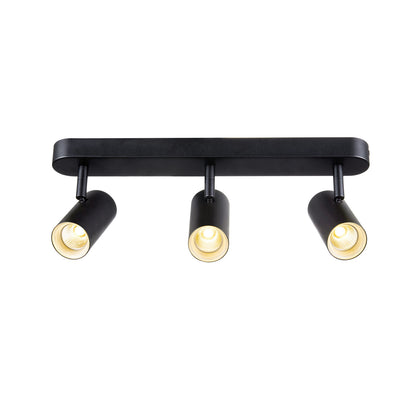 NOBLO®, Wand- und Deckenaufbauleuchte, triple, rund, 3000 K, 19 W, PHASE, 32°, schwarz