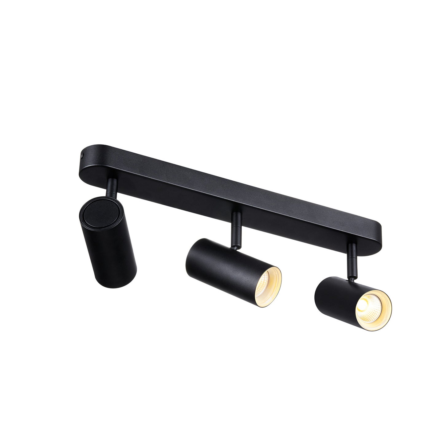 NOBLO®, Wand- und Deckenaufbauleuchte, triple, rund, 3000 K, 19 W, PHASE, 32°, schwarz