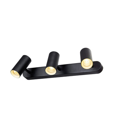 NOBLO®, Wand- und Deckenaufbauleuchte, triple, rund, 3000 K, 19 W, PHASE, 32°, schwarz
