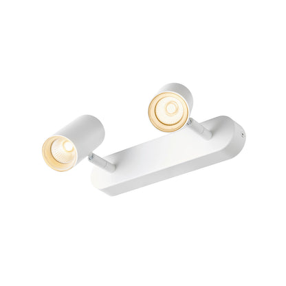 NOBLO®, Wand- und Deckenaufbauleuchte, double, rund, 2700 K, 12 W, PHASE, 32°, weiß