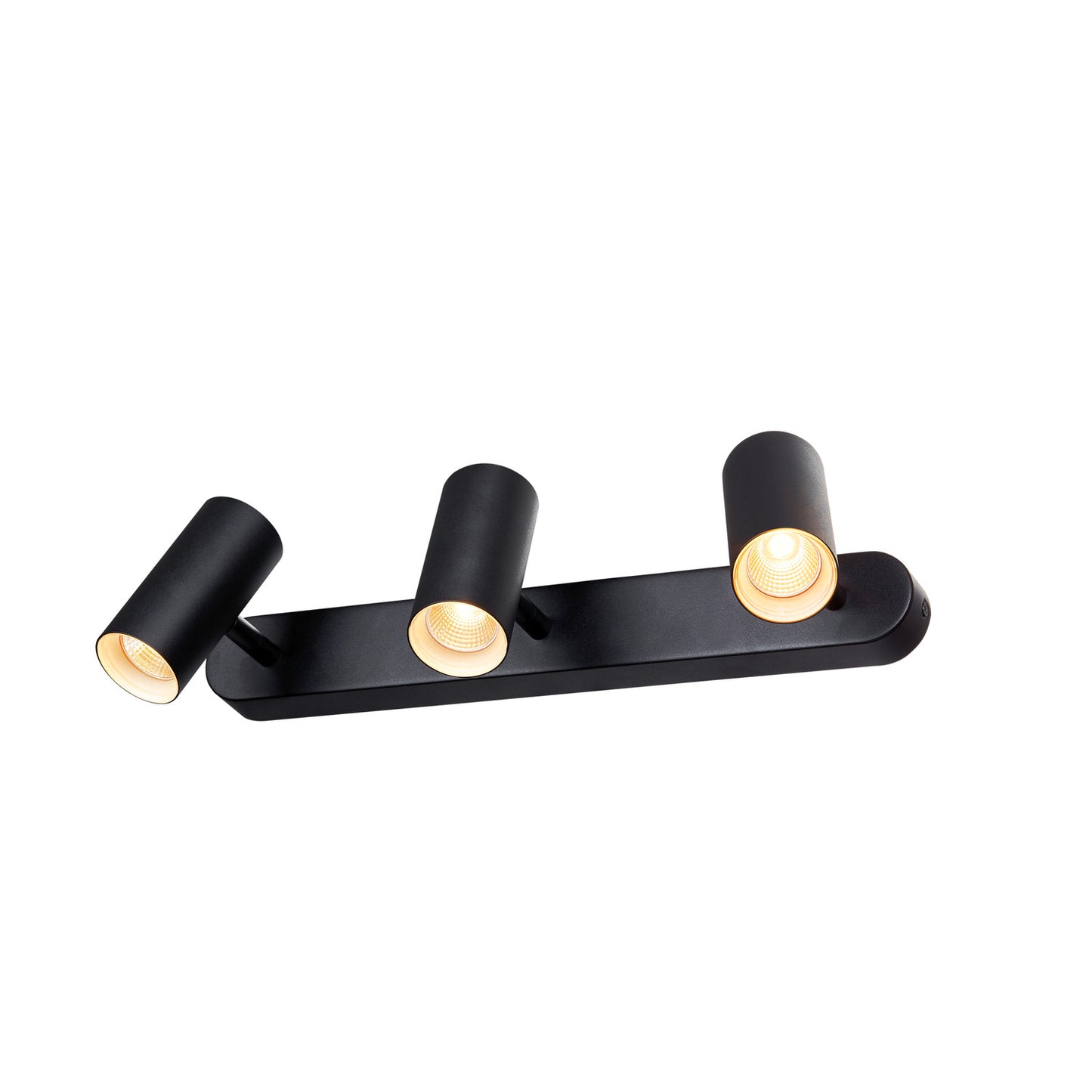 NOBLO®, Wand- und Deckenaufbauleuchte, triple, rund, 2700 K, 19 W, PHASE, 32°, schwarz
