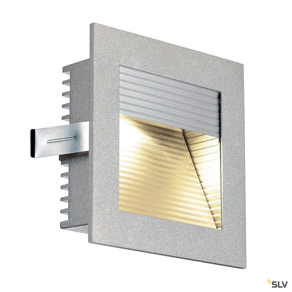 SLV Downlight / Deckeneinbaustrahler FRAME CURVE eckig grau warmweisse